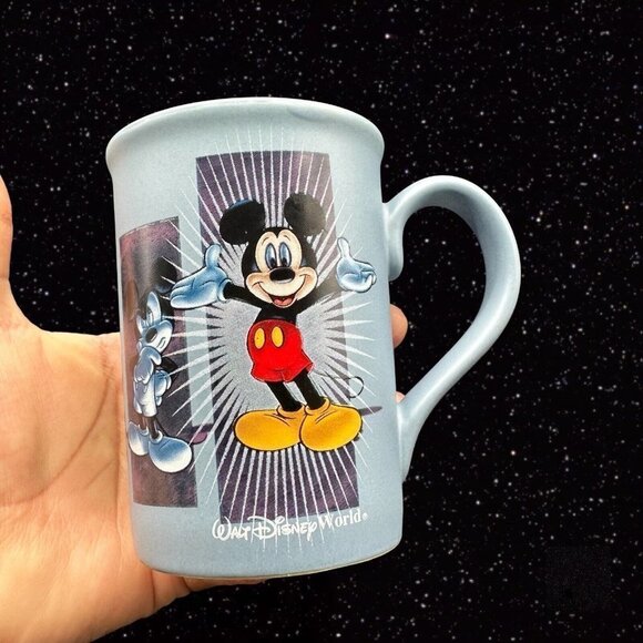 WALT DISNEY WORLD COFFEE CUP MUG Mickey Mouse Ceramic Made In Thailand 4.5”T 3”W - Picture 1 of 13
